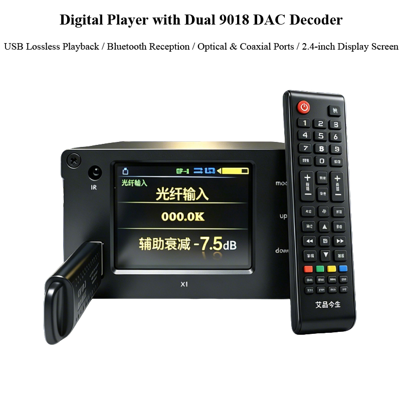 Audio Music Mp3 - Reproductor de audio digital dual ES9018K2M