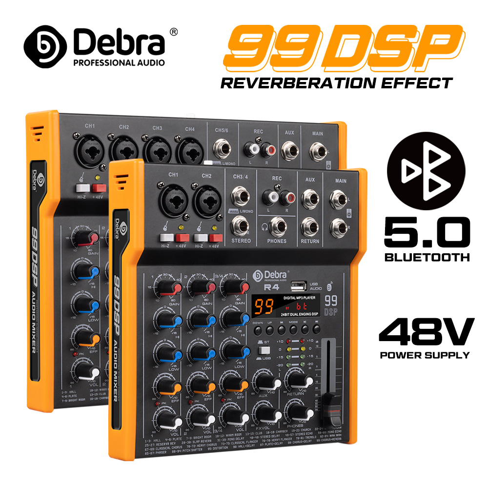 Audio Music Mixer - Mezclador de Audio Multi-Canal Debra R4/R6