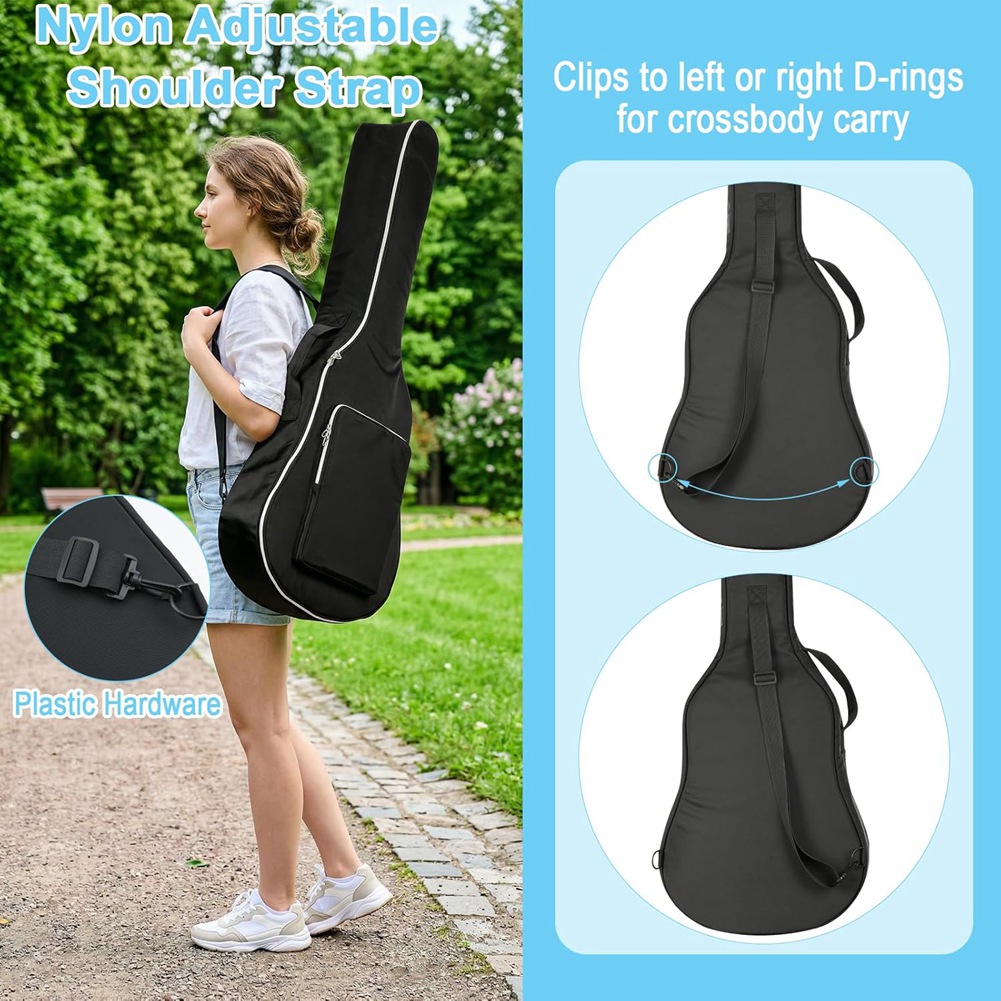 Guitar Strap Padded - Estuche de Transporte para Guitarra newA10R,