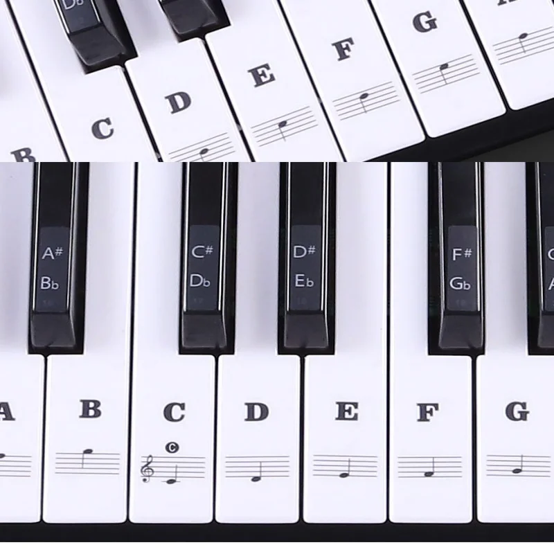 Keyboard Piano 61 Key - Pegatinas de entrenamiento de Piano para