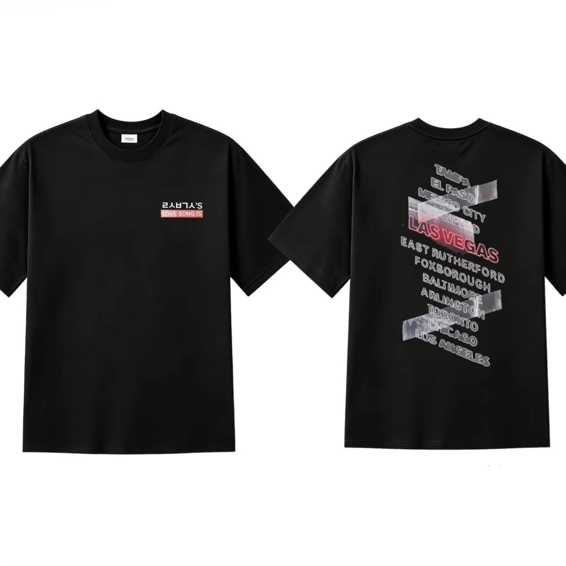 Audio Music Lollipop - Camisetas gráficas K-pop LOVE SONG IS