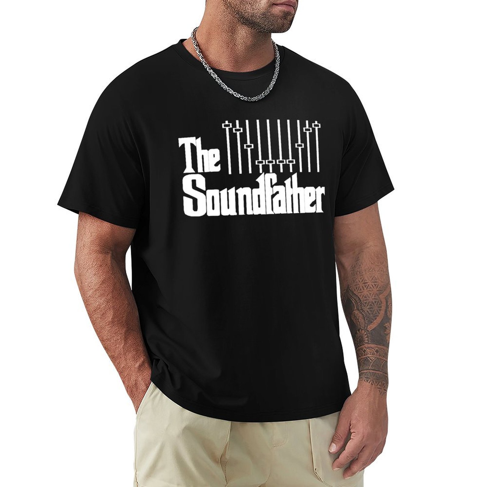 Audio Music Com - The Soundfather: camiseta con motivos gráficos