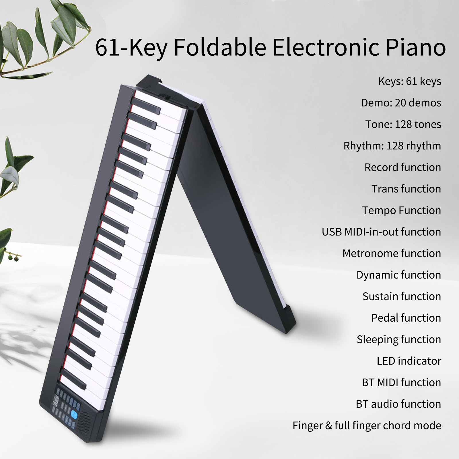 Piano Electrónico Plegable de  - Keyboard Piano 61 Key reseña y precio