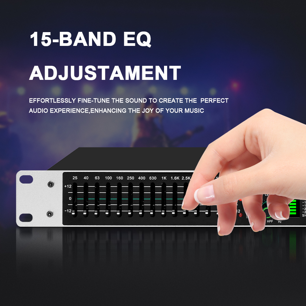 Ecualizador Gráfico Dual de 15 - Audio Music Mixer reseña y precio