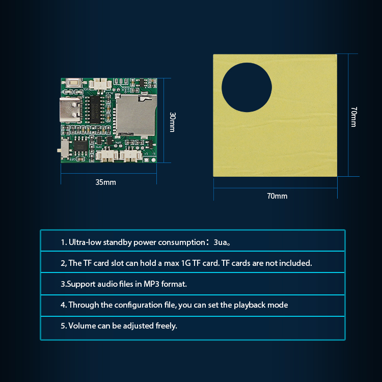 Módulo de Sonido, Chip de Grab - Audio Music Mp3 reseña y precio