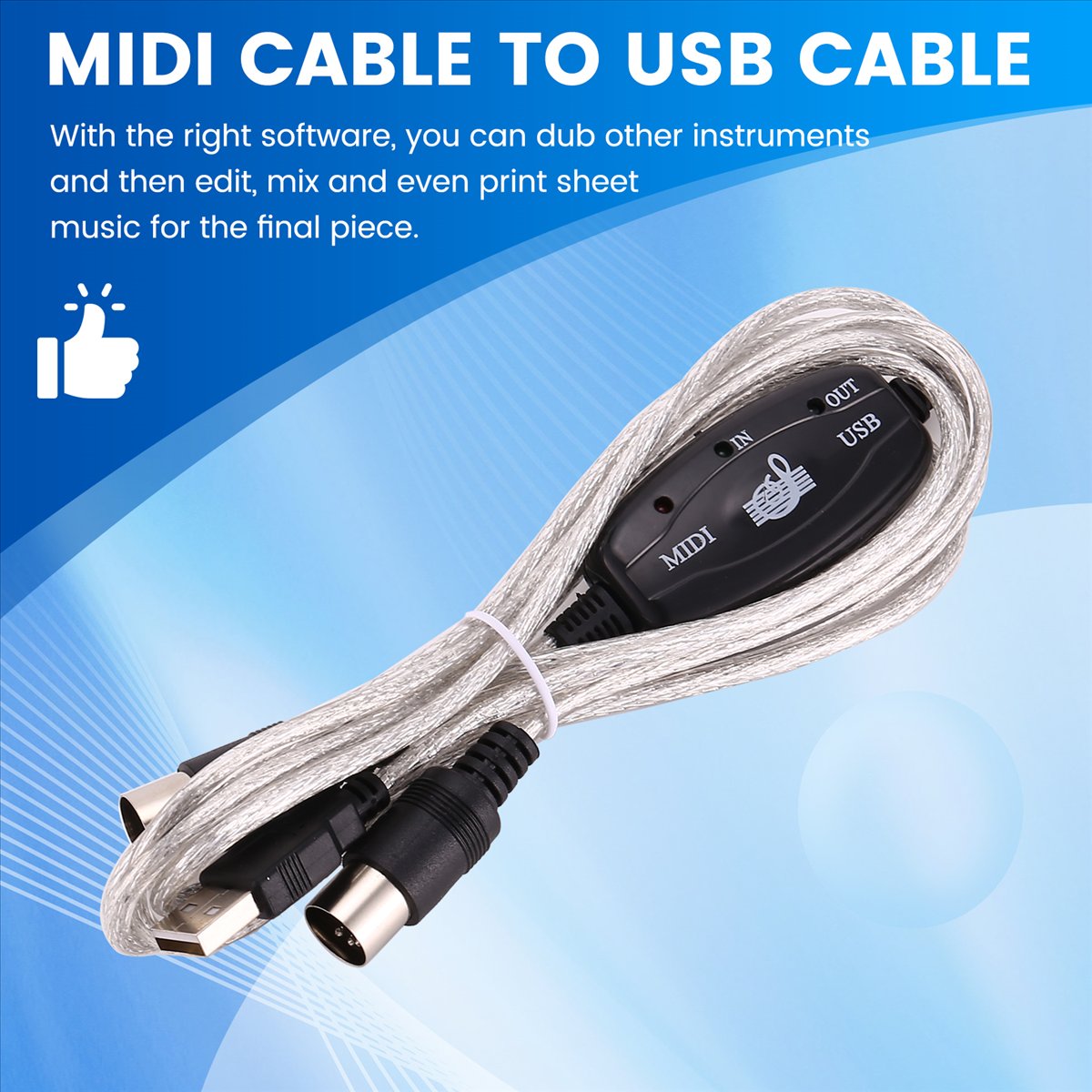 Cable Convertidor USB a MIDI d - Audio Music Edit reseña y precio