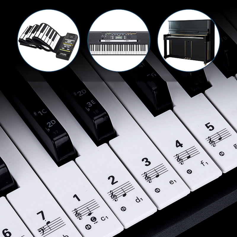 Pegatinas transparentes extraí - Keyboard Piano 61 Key reseña y precio