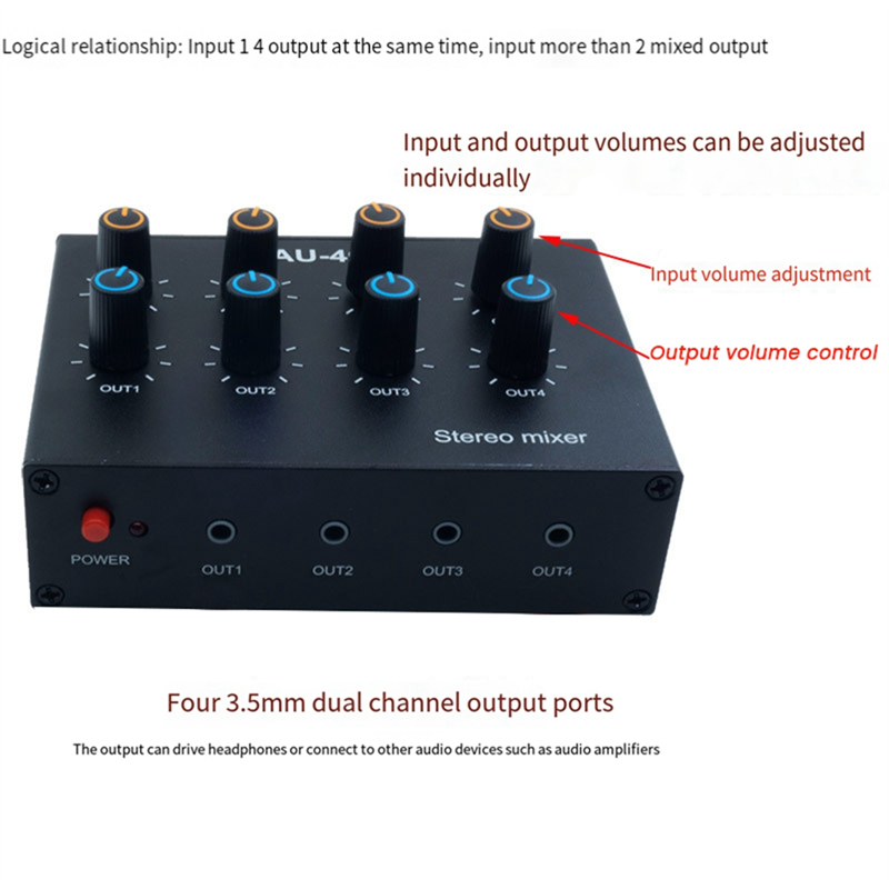 M07K-AU-404 Sonido estéreo Mez - Audio Music Mixer reseña y precio