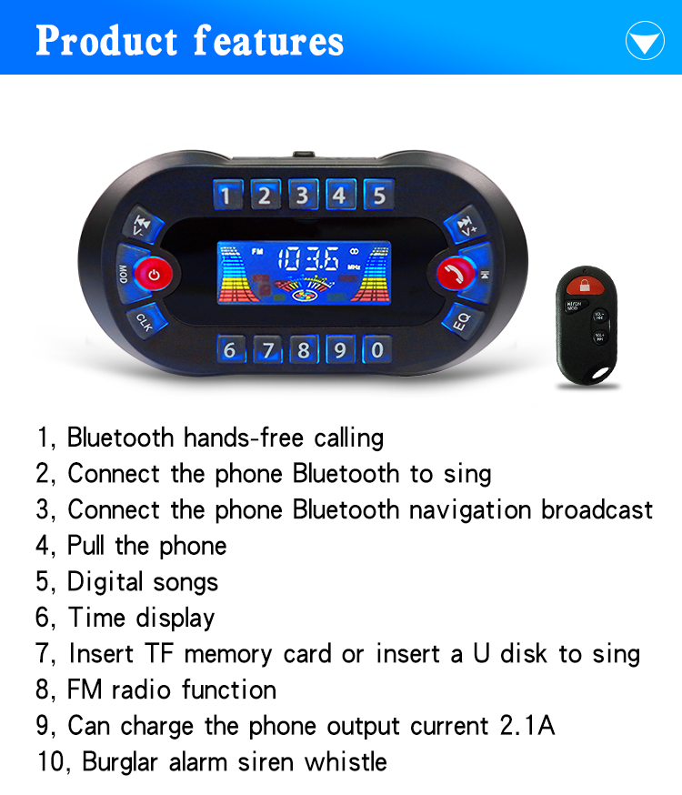 AMPLIFICADOR DE Altavoz Blueto - Audio Music Mp3 reseña y precio