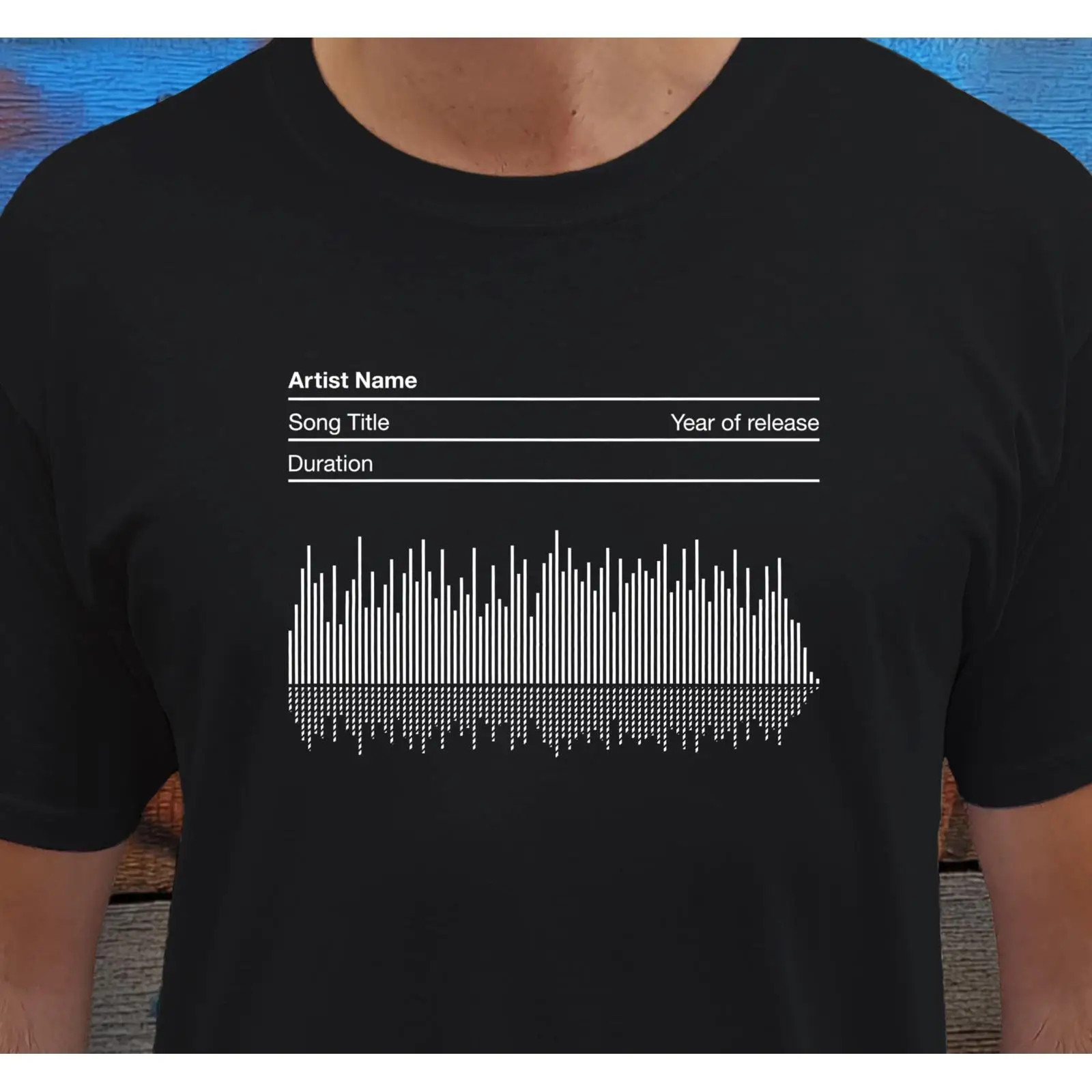 Camiseta personalizada con ond - Audio Music Songs reseña y precio
