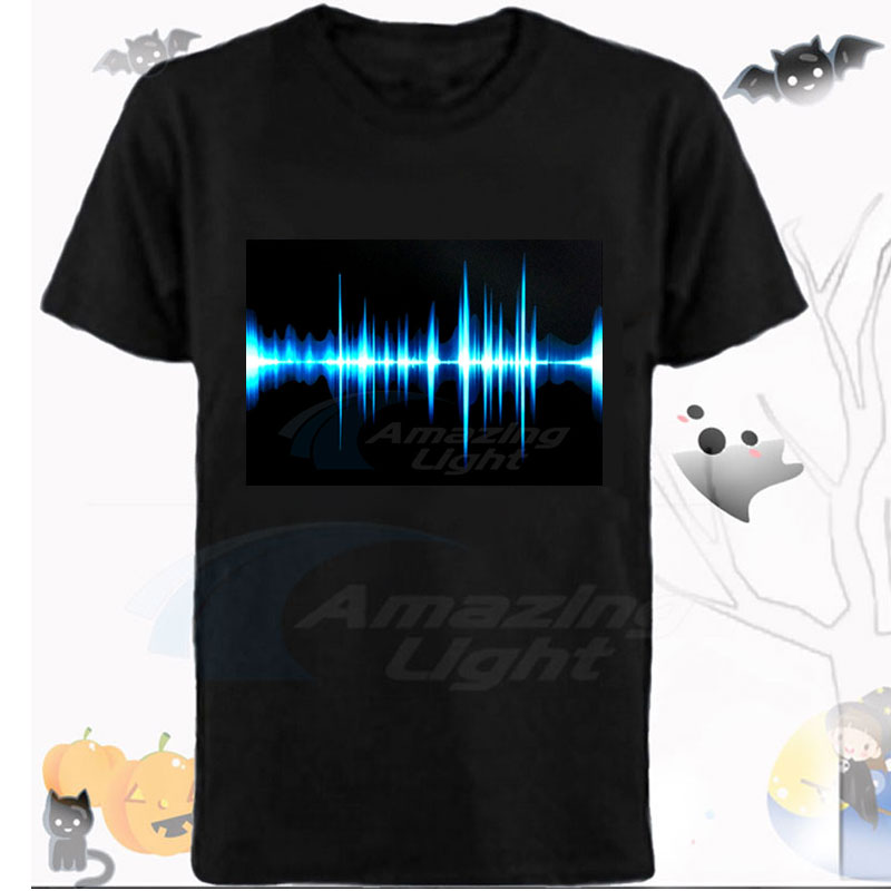 Camiseta LED activada por soni - Audio Music Mixer reseña y precio