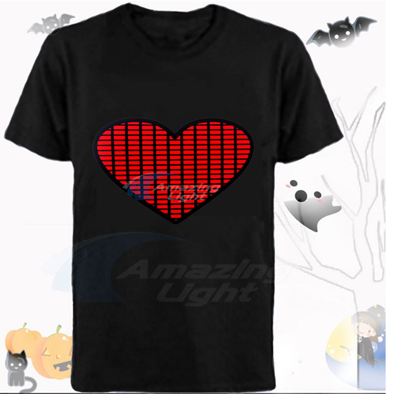 Camiseta LED activada por soni - Audio Music Mixer reseña y precio