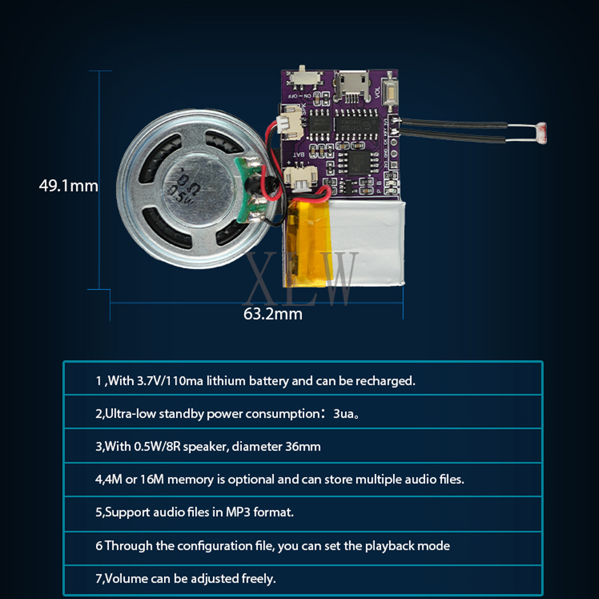 Módulo de sonido de música MP3 - Audio Music Mp3 reseña y precio