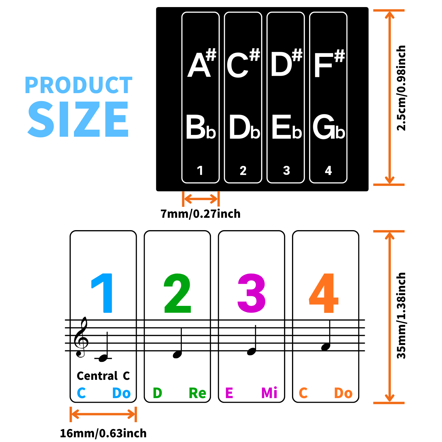 Pegatinas para teclado de pian - Keyboard Piano 61 Key reseña y precio