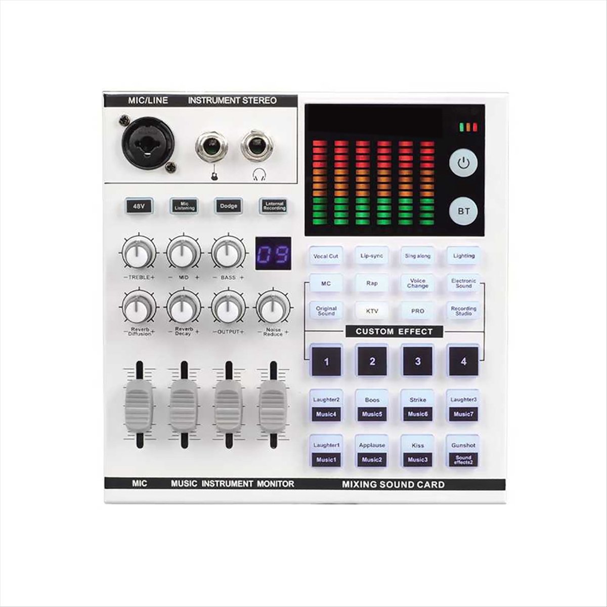 Tarjeta de Sonido en Vivo DTC5 - Audio Music Mixer reseña y precio