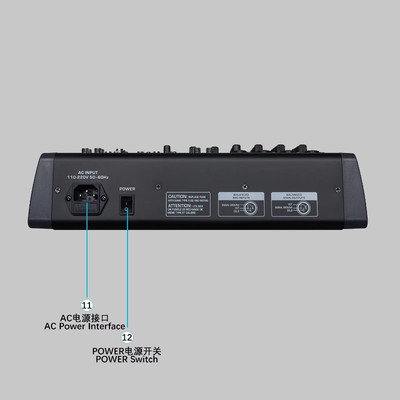 Mezclador de Audio Verde GAX-H - Audio Music Mixer reseña y precio