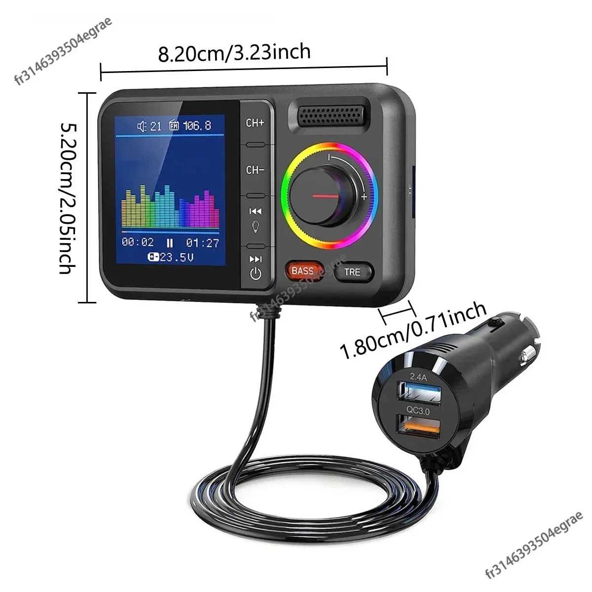 Transmisor FM Inalámbrico con  - Audio Music Mp3 reseña y precio
