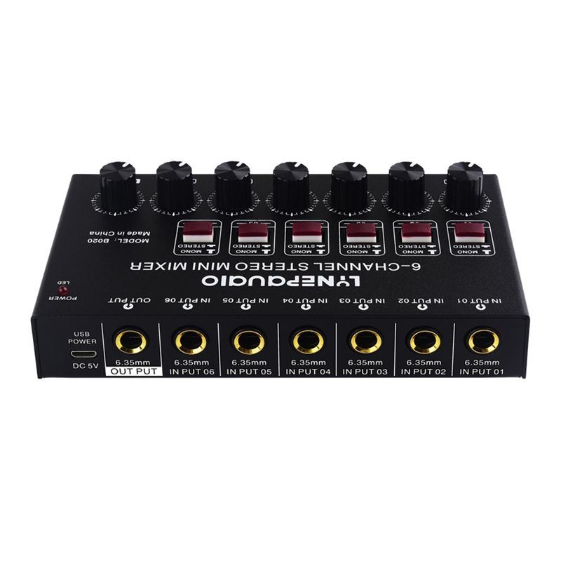Exquisito Mezclador de Audio E - Audio Music Mixer reseña y precio